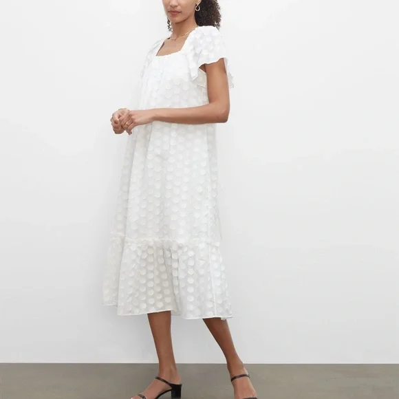 flutter sleeve beach dress Snapper Rock Peach Flutter Sleeve Beach Dress main image 0